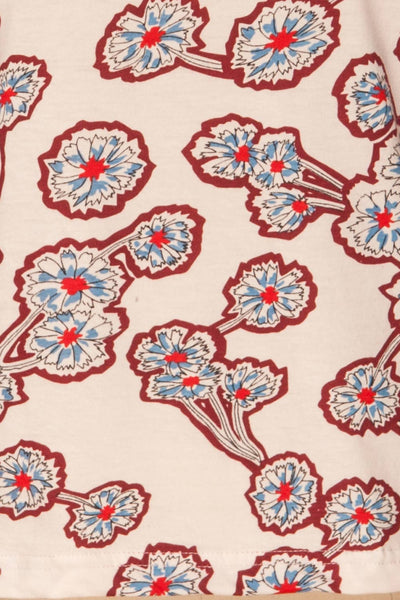Merdorp Colourful Floral Pattern T-Shirt | La Petite Garçonne 7