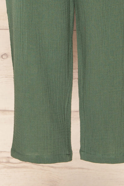 Miass Green Sleeveless Button-Up Jumpsuit  | La petite garçonne bottom