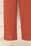 Miass Rust Sleeveless Button-Up Jumpsuit  | La petite garçonne bottom