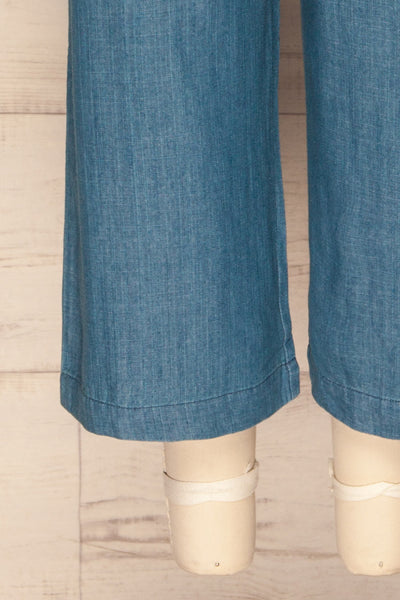 Miastko Light Blue Wide Leg Cropped Jeans | La Petite Garçonne