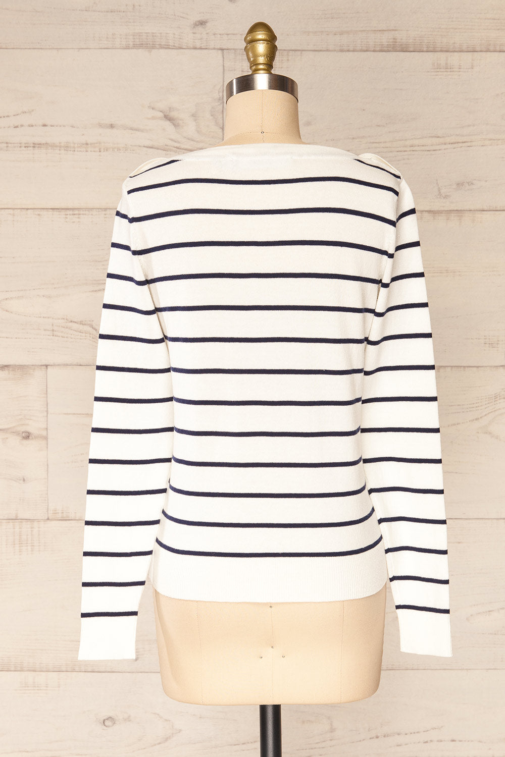 Middlesbrough Striped Long Sleeve Top | La petite garçonne  back view 