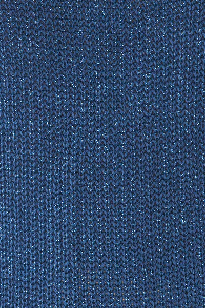 Miechow Ocean Blue V-Neck Knitted Sweater | La petite garçonne fabric