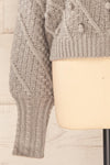 Miirsk Grey Cropped Knit Sweater | La petite garçonne bottom
