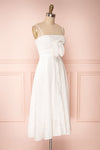Mikolajki White Lace A-Line Midi Dress side view | Boutique 1861