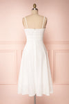 Mikolajki White Lace A-Line Midi Dress back view | Boutique 1861
