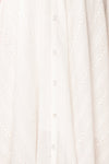 Mikolajki White Lace A-Line Midi Dress fabric | Boutique 1861