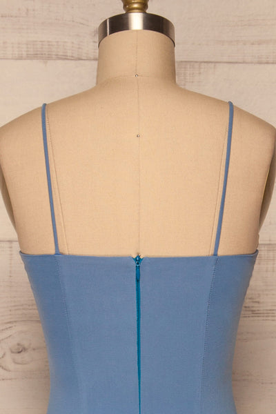 Milena Blue Mermaid Gown | Robe back close up | La Petite Garçonne Chpt. 2
