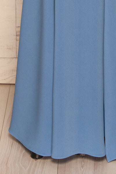 Milena Blue Mermaid Gown | Robe skirt close up | La Petite Garçonne Chpt. 2