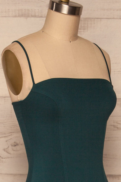 Milena Green Mermaid Gown | Robe side close up | La Petite Garçonne Chpt. 2