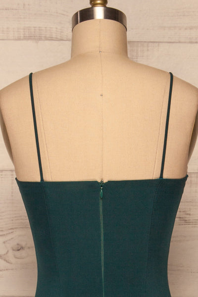 Milena Green Mermaid Gown | Robe back close up | La Petite Garçonne Chpt. 2