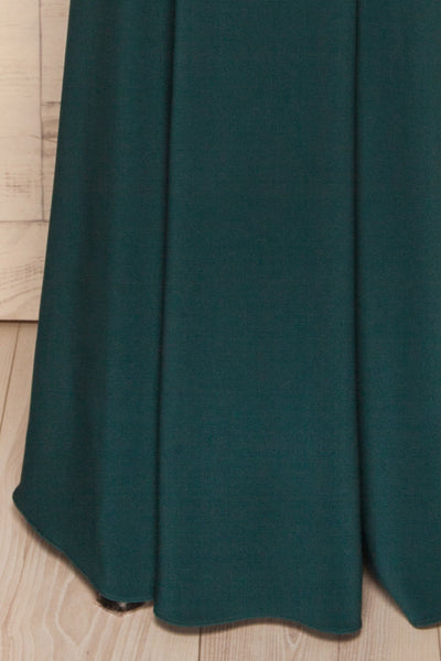 Milena Green Mermaid Gown | Robe skirt close up | La Petite Garçonne Chpt. 2