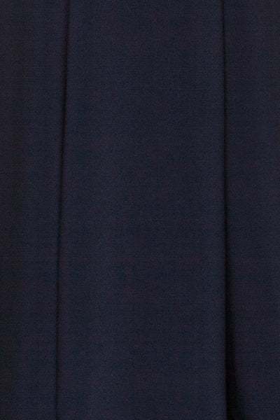 Milena Navy Mermaid Gown | Robe fabric close up | La Petite Garçonne Chpt. 2