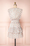 Milhoja White Floral Ruffle Short Dress | Boutique 1861 back view
