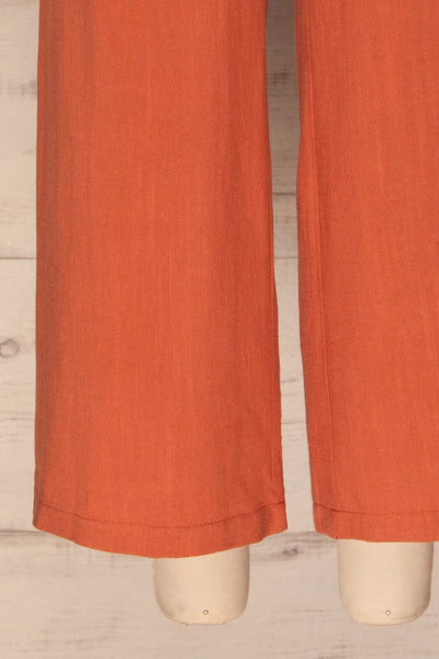 Mimi Palazzo Rust Orange Wide Leg Pants | La petite garçonne legs