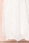 Mirabella White Off-Shoulder Maxi Dress skirt | Boudoir 1861