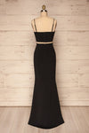Mirissa Black Top and Skirt Prom Set | Boutique 1861 back view