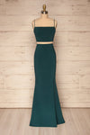 Mirissa Emerald Top and Skirt Set | La petite garçonne front view