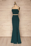 Mirissa Emerald Top and Skirt Prom Set | Boutique 1861 side view