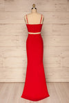 Mirissa Red Top and Skirt Prom Set | Boutique 1861 back view