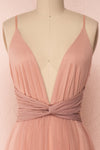 Miyawaka Blush Pink Tulle Gown w/ Plunging Neckline | Boutique 1861 2