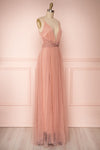 Miyawaka Blush Pink Tulle Gown w/ Plunging Neckline | Boutique 1861 3