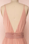 Miyawaka Blush Pink Tulle Gown w/ Plunging Neckline | Boutique 1861 6