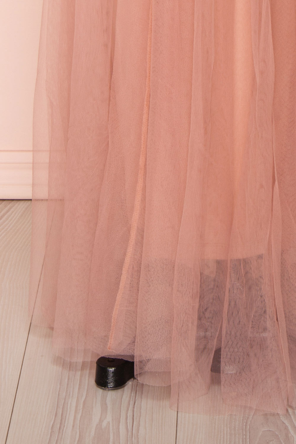 Miyawaka Blush Pink Tulle Gown w/ Plunging Neckline | Boutique 1861 7
