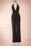 Mlynary Black Jumpsuit w/ Removable Tulle Panel front pant | Boutique 1861
