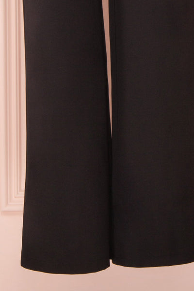 Mlynary Black Jumpsuit w/ Removable Tulle Panel pants | Boutique 1861