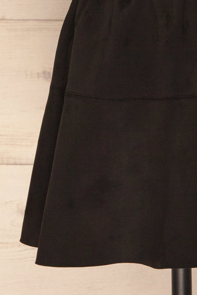 Modena Black Short Suede Skirt | La petite garçonne bottom