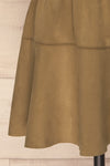 Modena Khaki Short Faux Suede Skirt | La petite garçonne  skirt