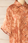 Mogielnica Silky Rosegold Shirt Dress | La petite garçonne side close-up