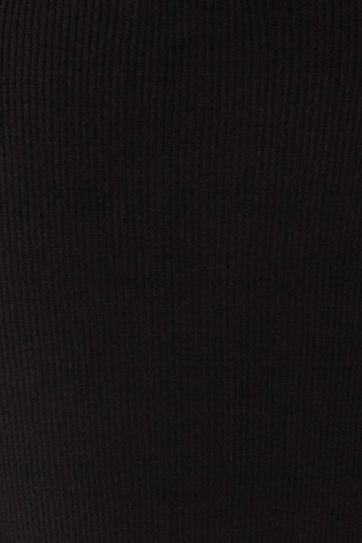 Moino Black Puffy Sleeve Turtleneck | La petite garçonne fabric