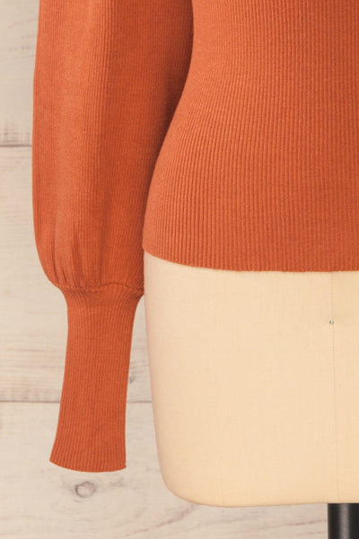 Moino Clay Orange Puffy Sleeve Turtleneck | La petite garçonne bottom