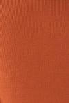 Moino Clay Orange Puffy Sleeve Turtleneck | La petite garçonne fabric