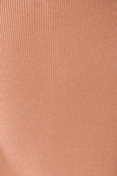 Moino Pink Puffy Sleeve Turtleneck | La petite garçonne fabric