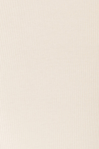 Moino White Puffy Sleeve Turtleneck | La petite garçonne fabric