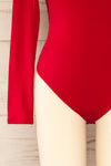 Mosta Red Long Sleeve Bodysuit | La petite garçonne bottom