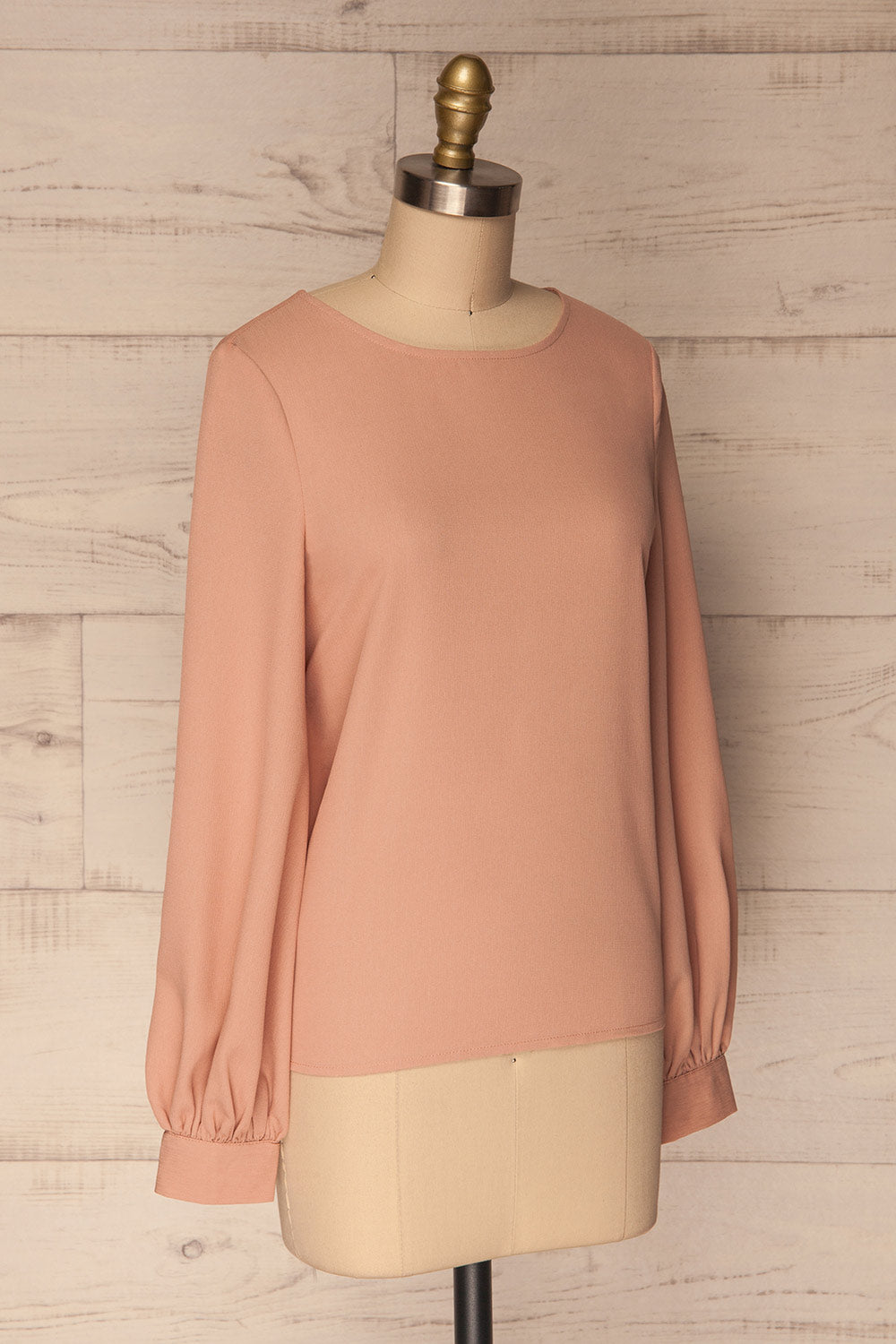 Moulmein Dusty Pink Long Sleeved Blouse | La Petite Garçonne 3