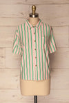 Mrocza Pink & Green Striped Button-Up Shirt | La Petite Garçonne 1