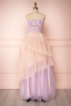 Muroran Lilac & Pink Layered Bustier Dress | Boutique 1861
