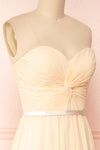 Myrcella Champagne Cream Corset Back Gown | Boudoir 1861 side close-up