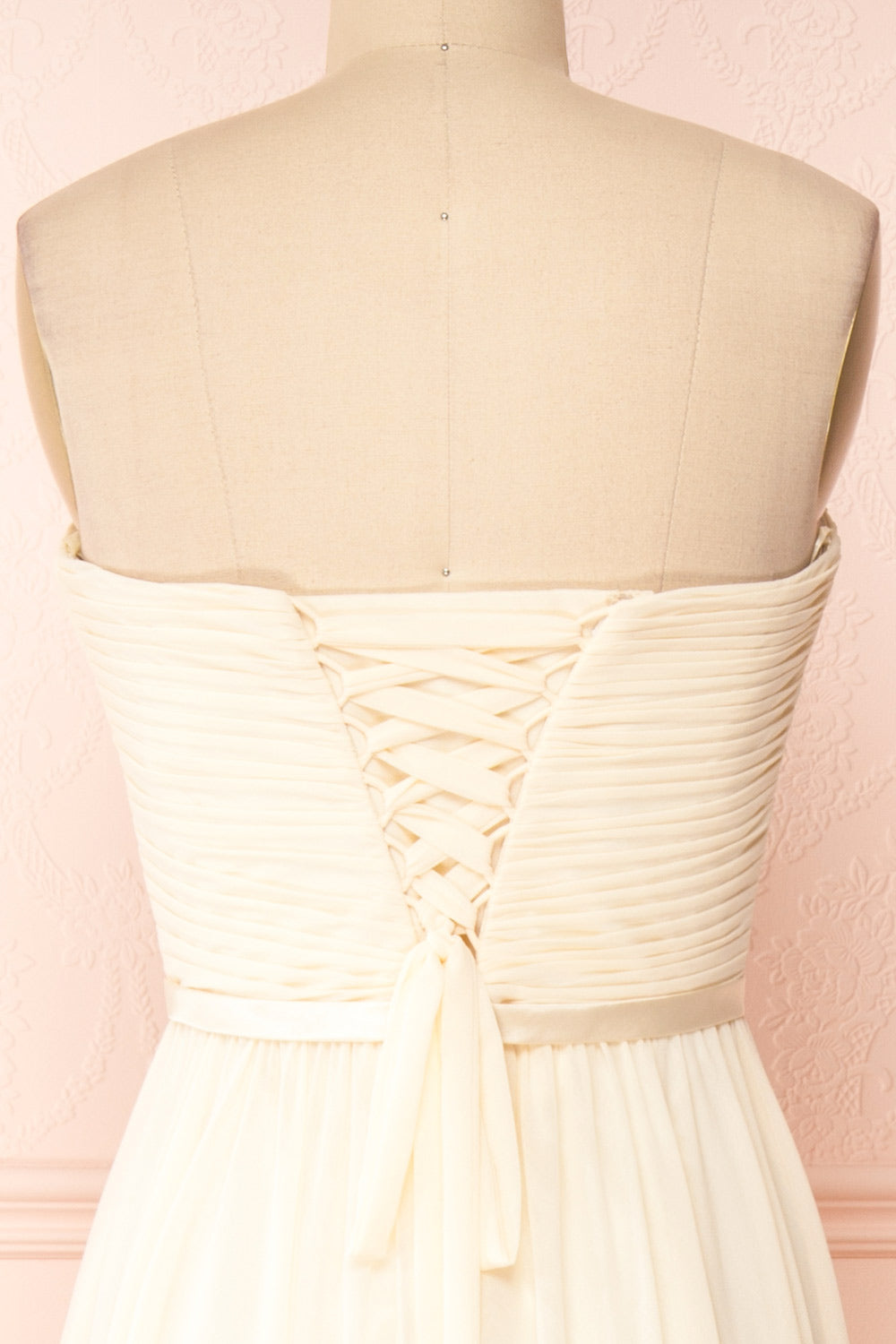 Myrcella Cream Corset Back Gown | Boudoir 1861 back close-up