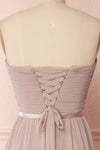 Myrcella Moon Lilac-Grey Bustier Prom Dress | Boudoir 1861 back close-up