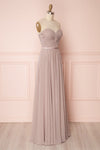 Myrcella Moon Lilac-Grey Bustier Prom Dress | Boudoir 1861 side view