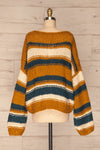 Myroslava Ochre Knit Sweater with Stripes | La Petite Garçonne back view