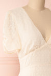 Myrtle Cream Short A-Line Dress | Boutique 1861 side close-up