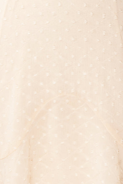 Myrtle Cream Short A-Line Dress | Boutique 1861 fabric