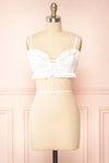 Mythri Cropped Sweetheart Neckline Top | Boutique 1861 -  front view