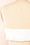 Mythri Cropped Sweetheart Neckline Top | Boutique 1861 - back close up